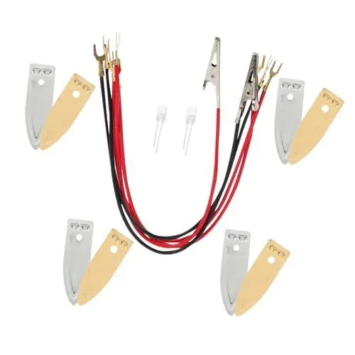 Produktbild: KOMBIUDA 4 Sätze Experimentiergeräte Zur Stromerzeugung Elektronische Bausätze Selber Machen Kartoffelstrom Physikunterrichtsexperiment Schulwissenschaftliches Projekt DIY-Kits Metall
