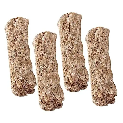 Produktbild: KOMBIUDA 4er-Pack Seil Survival Docht Juteschnur Effizienter Feueranzünder für Outdoor Camping Wandern