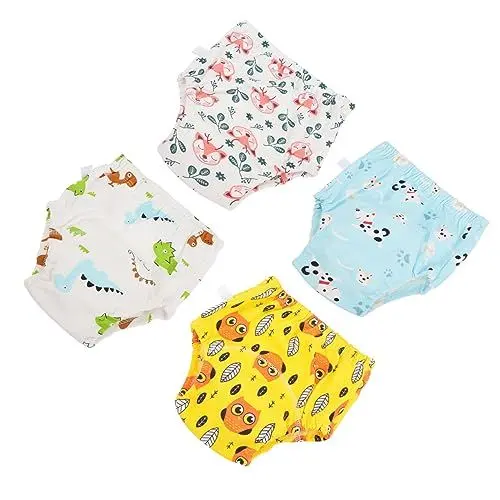 Produktbild: KOMBIUDA 4 Stück Baumwollunterwäsche Für Jungen Baby-unterwäsche Jungen Unterwäsche Kinderunterwäsche Babywindel Reizwäsch Babydoll-dessous Kleinkind Windeln Jeder Urin Baumwolle