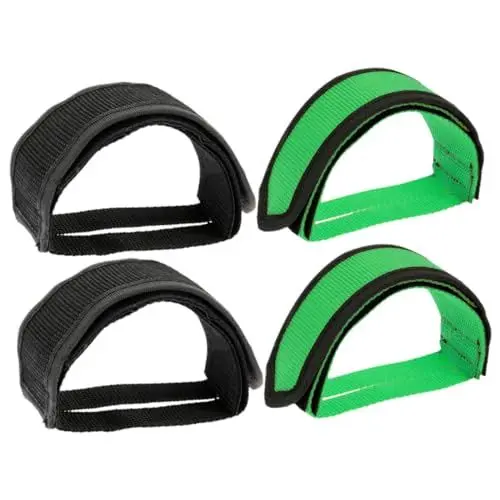 Produktbild: KOMBIUDA 4 Stück Fahrrad Pedalriemen Anti-rutsch Befestigungsriemen Für Heimtrainer Nylon Ersatzriemen