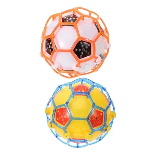 Produktbild: KOMBIUDA 4 Stück Leuchtender Fußball praller Fußball Stammlernspielzeug stressabbau Spielzeug dekompressionsspielzeug schienbeinschoner Kinder Fussball hüpfender Fußball Kinderspielzeugball