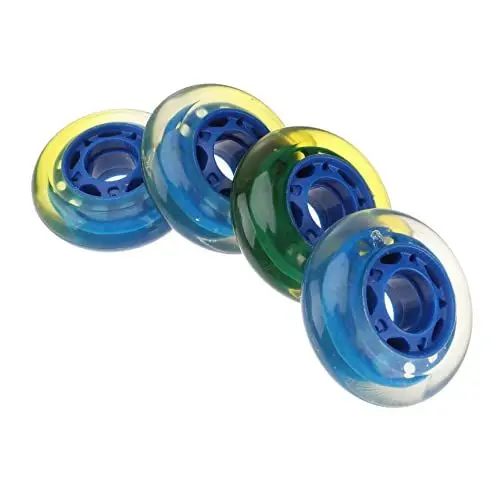 Produktbild: KOMBIUDA 4 Stück Rolle Gepäckräder PU-Räder für Skatingschuhe Quad-Skates Rollschuhzubehör Ice Skates skaterrolller Ersatzräder für Skatingschuhe Schlittschuhe Zubehör Polyurethan PU