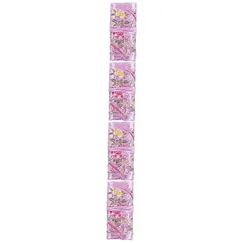 Produktbild: KOMBIUDA 4 Stück Roll-schmuckhalter Armbänder Halsketten Aufbewahrungstasche Tragbare Tasche Stickerei-stil Rollbeutel