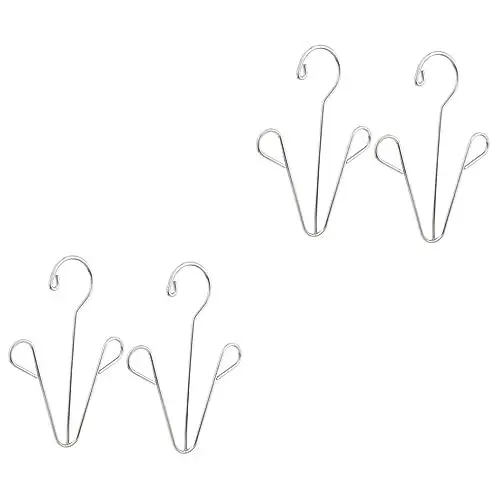 Produktbild: KOMBIUDA 4 Stück Schuhregal Trocknergestell Für Schuhe Schuhtrockner Trockengestell Für Schuhe Silver