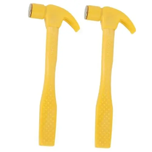 Produktbild: KOMBIUDA 4 Stück Simulierter Kleiner Hammer Hammerspielzeug lustiger Kinderhammer Werkzeug für Kinder kinderwerkzeug Safe Toy Spielhammer Hammerhammer für Kleinkinder Metall Yellow
