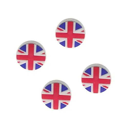 Produktbild: KOMBIUDA 4 Stück Tennis-Absorber Tennis String Dampener Tennis-dämpfung Kopfschwingungsdämpfer Cool Silicone Racket Dampener Tennisschläger-dämpfer Flagge Kind Stoßdämpfer Tennistasche