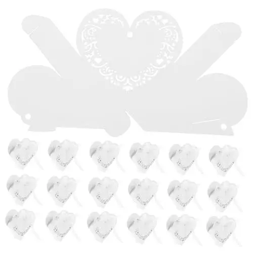 Produktbild: KOMBIUDA 50 Stück Schachteln Hohler Karton Geschenkschachteln Aus Papier Geschenktüten Süßigkeitenschachteln Für Die Hochzeit Bonbonschachteln Aushöhlen Schokolade Braut Weiß Einstellen