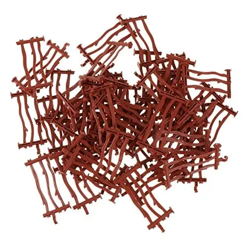Produktbild: KOMBIUDA 50-teilige Simulationszaunmodelle Mini-zaunschmuck Für Mini-Zoo Sandkastenzaunmodelle Requisiten Für Landschaftslayouts Mini-Farm-zubehör