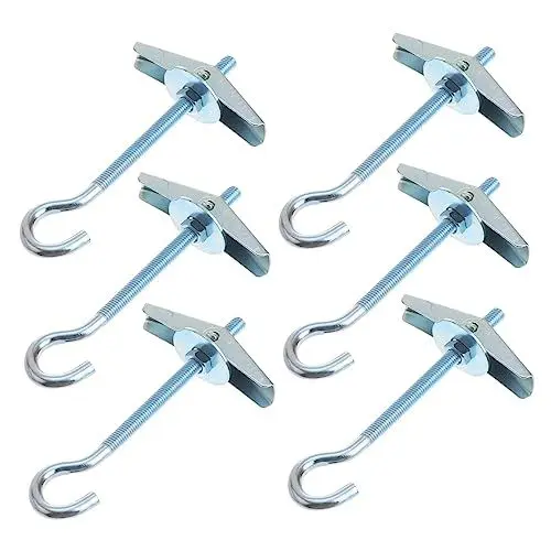 Produktbild: KOMBIUDA 6St Deckenhaken Schwerlast-Swag-Haken dekorative Haken Toggle-Flügel-Haken Haken für Windspiele Federknebelhaken deckenbefestigung decken halterung laterne Hängender Orchideenhaken