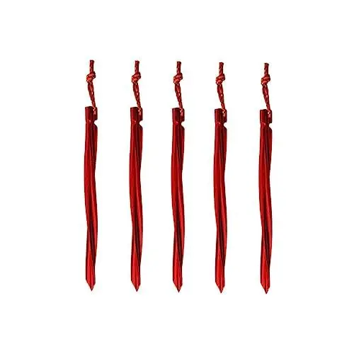 Produktbild: KOMBIUDA Zeltheringe Mit 25cm Länge Form Zeltheringe Für Camping Zeltpflöcke Mit Kordel Für Sicheren Aufbau
