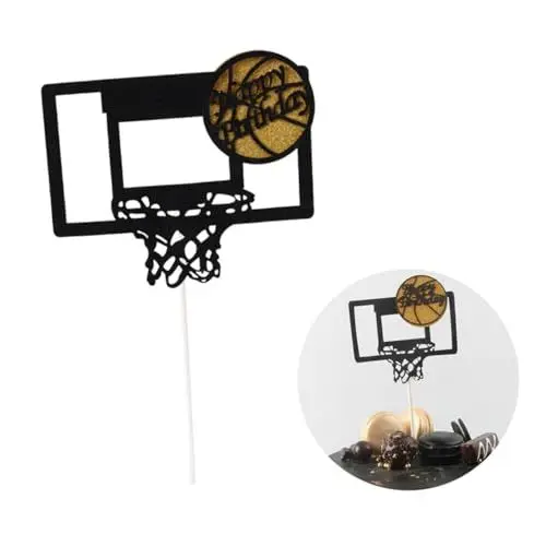 Produktbild: KOMBIUDA Cupcake-topper 6 Basketball-kuchenaufsätze Kuchenaufsätze Für Geburtstage Und Hochzeiten