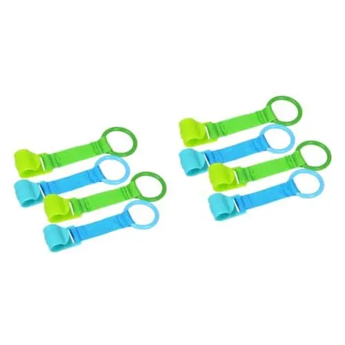 Produktbild: KOMBIUDA 8 STK Laufgitter-Handzugring hüfttrage Laufhilfe für Babys aufblasbarer Sitz Stand Kinder Spielzaun Handring Kinderbett Aufstehringe hängende Zugringe Kinder ziehen Ring Stoff