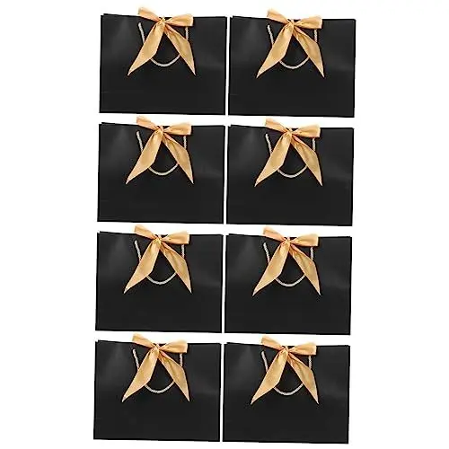Produktbild: KOMBIUDA 8st Bowknot Geschenkt Üte Präsentiert Tasche Einzelhandel Hochzeitstaschen Taschen Behandeln Boutiquen Dekorative Geschenktüten Krawatte Tasche Zum Mitnehmen Brautjungfer Papier