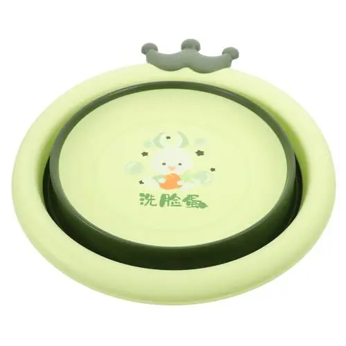 Produktbild: KOMBIUDA Babywaschbecken Planschbecken Luftmatratze Faltbare Babybadewanne Kleinkind Waschen Schwämme Aufblasbar Babybadewanne Für Neugeborene Babybecken Tragbar Bus Tpe Light Green