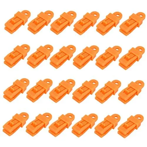 Produktbild: KOMBIUDA Multifunktionale Zeltklemme Feste Schnalle Leichtes Design Outdoor-zeltclip Baldachinclip 24-teiliges Set