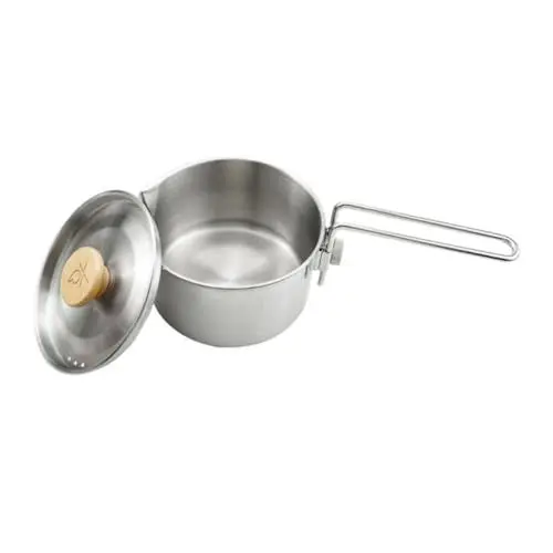 Produktbild: KOMBIUDA Instant Nudeltopf Aus Edelstahl Wanderkochgeschirr Picknick Kochtopf Tragbarer Topf Kaffeekessel Picknick Topf Outdoor Kochtopf Camping Kochgeschirr Set Topf Für Camping