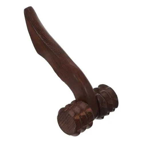 Produktbild: KOMBIUDA Massagegerät Rollenmassagestab Körperentspanner Massage-tools Fußmassagerolle Handhammer Akupressurrolle Hand-kopf-fuß-gesichts-körper-massage Muskel Yoga-ausrüstung Hölzern Brown