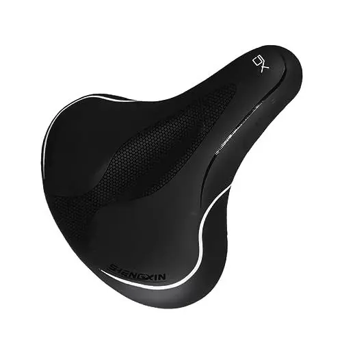 Produktbild: KOMBIUDA Mountainbike Sattel Ergonomisch Und Stoßdämpfend Silikon Fahrradsitzkissen Schwarz Bequemer Gelsattel Für Und Gravelbike