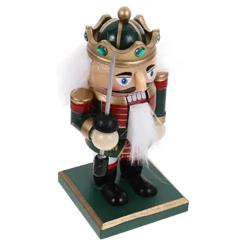 Produktbild: KOMBIUDA Nussknacker-Soldat-Statue Aus Holz Weihnachtsdekoration Heimdekoration