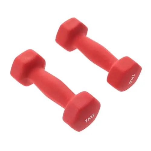 Produktbild: KOMBIUDA Verstellbares Hantelset Mit 2 1-kg-hanteln Für Yoga-übungen Ergonomische Langhantel Mit Neoprengriff