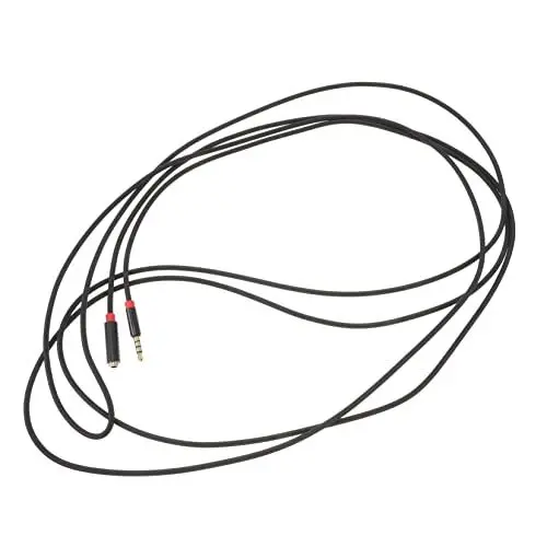 Produktbild: KOMBIUDA Stereo Verlängerungskabel Audio Kabel Hochwertiges Trrs Kabel für Kopfhörer Lautsprecher für Heimkino Ktv Konferenzen mit Mikrofonunterstützung