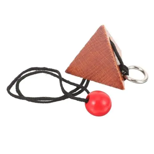 Produktbild: KOMBIUDA Traditionelles Holzschlossspielzeug Klassisches Aufschließspielzeug Gehirntrainingsspielzeug Für Kinder Und Senioren Langlebig Und Robust
