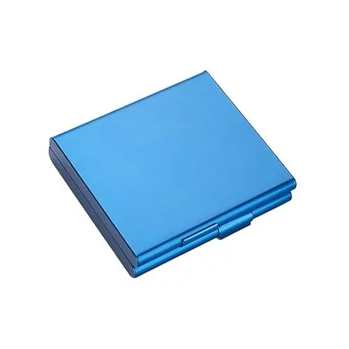 Produktbild: KOMBIUDA Tragbares Clamshell Zigarettenetui Mit Schnappverschluss Aluminium Zigarettenetui Für 20 Verpackungshülle Für Männer Zufällige Farbe