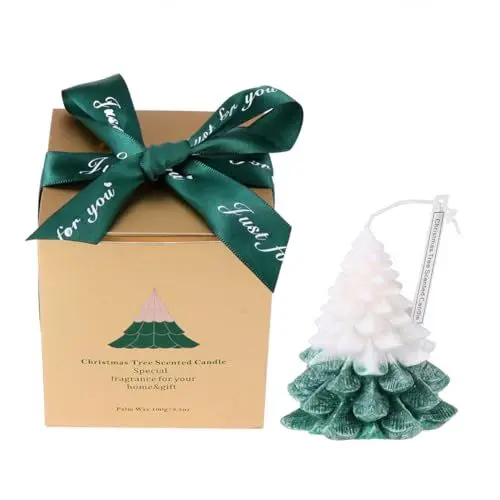 Produktbild: KOMBIUDA Weihnachtsdeko Duftkerze Wachskerze Aromatherapie-kerze Haushaltskerze Weihnachtsbaumkerze Festliche Dekoration