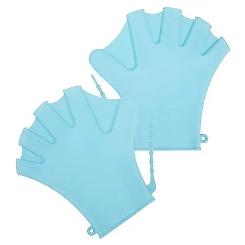 Produktbild: KOMBIUDA Schwimmpaddel Für Wasserfitness Verstellbar Aus Hochwertigem Silikon Für Schwimmen Tauchen Und Andere Wasseraktivitäten