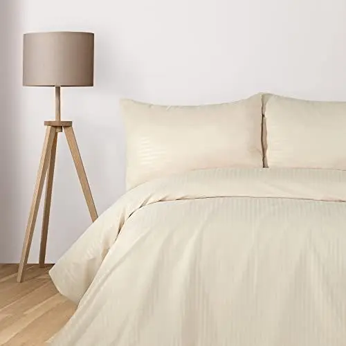 Produktbild: Komfortec Deluxe Bettwäsche 200x200 3 teilig Beige - Bettbezug 200x200 Set mit Kissenbezüge, Bettwäsche-Sets 200x200 aus Mikrofaser mit Reißverschluss Weich und Bügelfrei, Beige