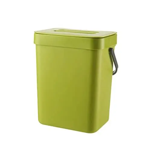Produktbild: Kompakter 3-Liter-Kompostbehälter die Küche, Abfallbehälter Haushaltsarbeitsplatten mit Deckel, Ideal die Kompostierung von Lebensmittelabfällen und Müll (1)