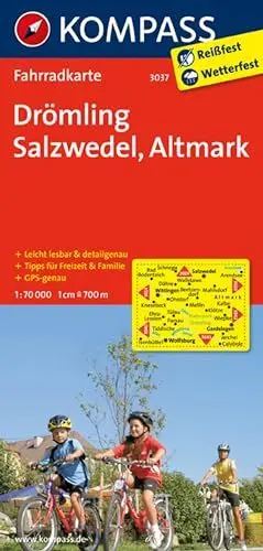 Produktbild: KOMPASS Fahrradkarte 3037 Drömling - Salzwedel - Altmark 1:70.000: reiß- und wetterfest