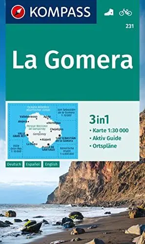 Produktbild: KOMPASS Wanderkarte 231 La Gomera 1:30.000: 3in1 Wanderkarte, mit Aktiv Guide und Ortsplänen. Fahrradfahren.