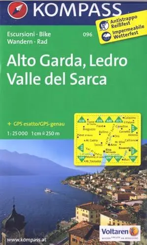 Produktbild: KOMPASS Wanderkarte Alto Garda - Ledro - Valle del Sarca: Wanderkarte mit Radtouren. GPS-genau. 1:25000