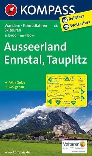 Produktbild: KOMPASS Wanderkarte Ausseerland - Ennstal - Tauplitz: Wanderkarte mit Aktiv Guide, Radwegen und alpinen Skirouten. GPS-genau. 1:50000