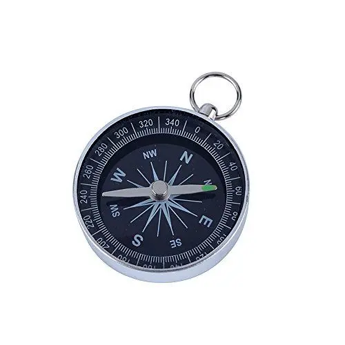 Produktbild: AYNEFY 44mm Tragbarer Taschenkompass Navigation Campingkompass Aluminium Nautischer Kompass für Outdoor Camping Wandern Sport Navigation