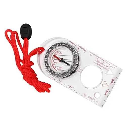 Produktbild: Kompass Wandern Survival, Compas Tragbarer Wasserdichter Wanderkompass mit Skala für Outdoor-Aktivitäten