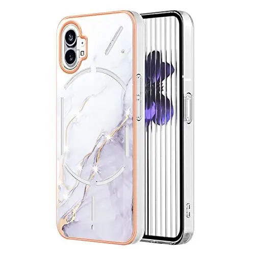 Produktbild: Kompatibel mit Nothing Phone (1) 5G / Phone One 5G Absturzsicherung Hülle,2 in 1 (TPU+PC Panel) Transluzente Schutzhülle für das Handy Gold