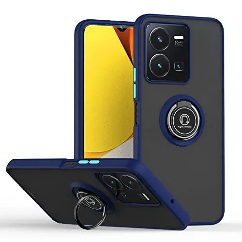 Produktbild: Kompatibel mit Nothing Phone 1 Handytasche,Kompatibel mit Nothing Phone One (A063) Eingebauter Kickstand Magnetische stoßfeste und tropfsichere Autotasche für das Handy Blue