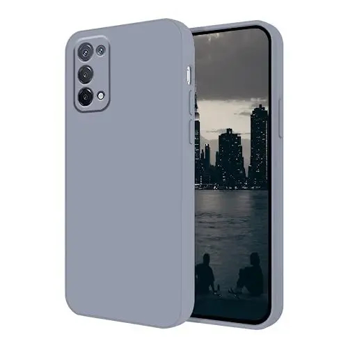 Produktbild: Kompatibel mit Schutzhülle Oppo Find X3 Lite Flüssigsilikon, Soft Smooth Touch Schutzhülle Oppo Find X3 Lite Silikon, stoßfest, dünn, Dunkelgrün (Oppo Find X3 L, Grau)