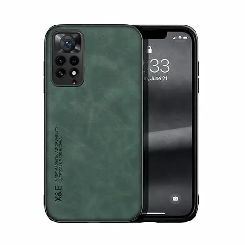 Produktbild: Kompatibel mit Vivo X60 5G Handyhüllen,Magnetische Anziehungskraft im Inneren,Kompatibel mit Vivo X60 5G Kamera Schutz Stoßfeste Handyhülle Hülle Green