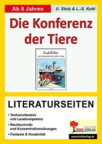 Produktbild: Konferenz der Tiere - Literaturseiten: Begleitmaterial mit Arbeitsblättern zur Lektüre