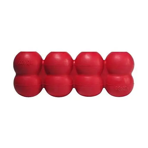 Produktbild: KONG Goodie Ribbon - Befüllbares Hundespielzeug aus Naturkautschuk - Kauspielzeug in Knochenform - Für Kleine Hunde