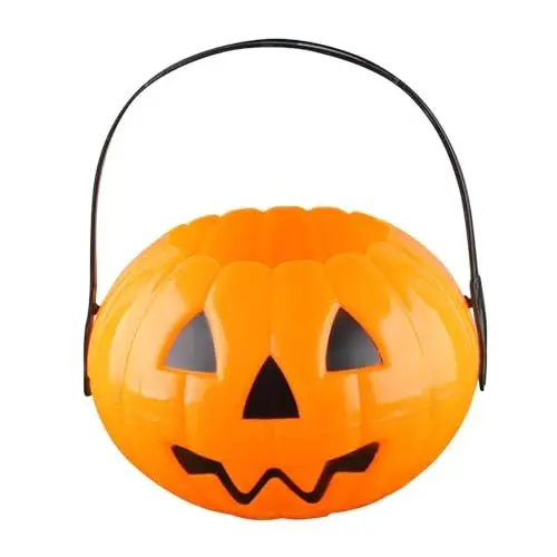 Produktbild: KONG JIMFAN Kürbis Eimer Dekokessel Für Süßigkeiten Süßigkeiteneimer Halloween Halloween Kürbis Eimer Süßigkeitenbehälter Halloween Deko