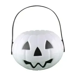 Produktbild: KONG JIMFAN Halloween Süßigkeiten Eimer Halloween Deko Süßes Oder Saures-Eimer Süßigkeiten-Behälter Halloween Kürbis Eimer Halloween Korb Deko Halloween Deko