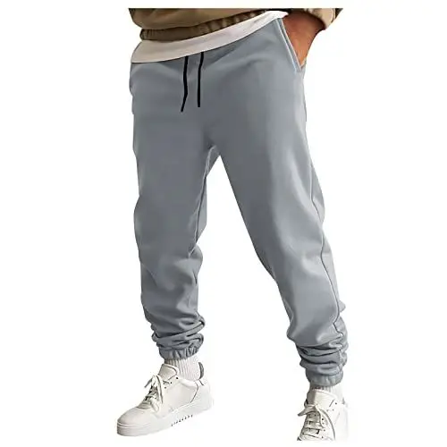 Produktbild: KONG JIMFAN Herren Jogginghose Bequem Turnhose Geschenke Für Männer Herren Trainingshose Trekkinghose Herren Leinenhose Herren Sportswear Sporthose Lang Weihnachtsmann Hosen(Grau,XXL)