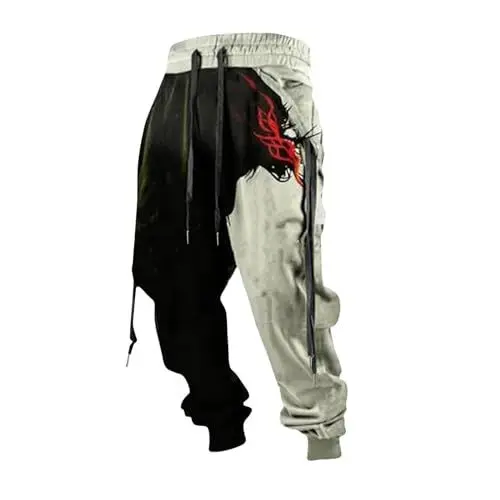 Produktbild: KONG JIMFAN Jogginghose Herren Cargohose Outdoor Hosen Für Herren Mit Tasche Keuschheitshose Army Hosen Herren Outdoor Hose Herren Karottenhose Ziehhosen Wanderhose Herren Sommer(Rot,XL)