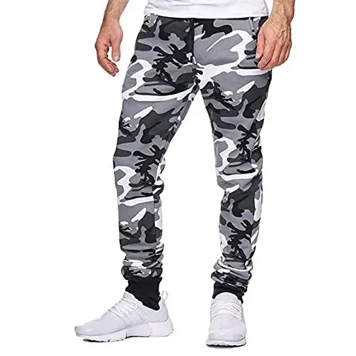 Produktbild: KONG JIMFAN Jogginghosen Herren Pant Cargohose Loose Fit Cargo Herren Hose Sportanzug Herren Hose Causal Motorrad Hosen Herren Mit Protektoren Zipper Hose Schwarze Hose Herren(Weiß,XXL