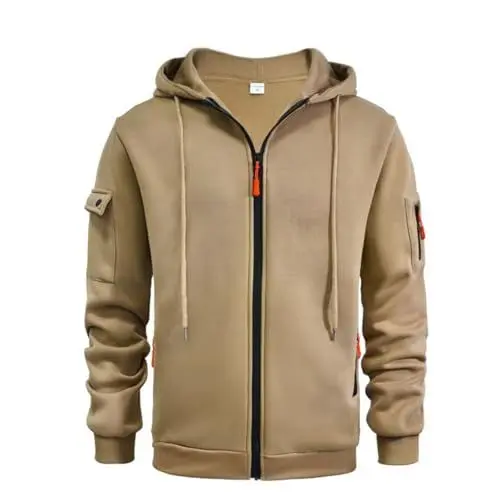 Produktbild: KONG JIMFAN Black Friday Angebote 2024 Pullover Herren Sweatshirt 2024 Winter Pullover Herren Warm Rollkragenpullover Langarmshirts Sweater Bequem Pulli Freizeit Oberteile Herren Jacke(#C Camel,XXL)