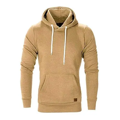 Produktbild: KONG JIMFAN XXL Hoodie Kleidung Herren Blouson Übergangsjacke Pullover Pullover Hoody Beheizbare Kleidung Herren Herbst Jacke Hoodie Aesthetic Babyblau Hoodie Beige Weste(Khaki,5XL)